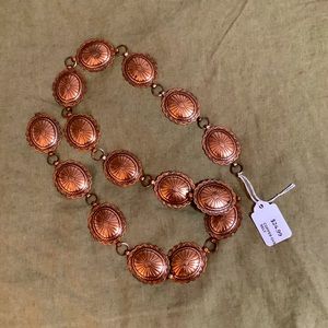 Copper Overlay Conch Belt